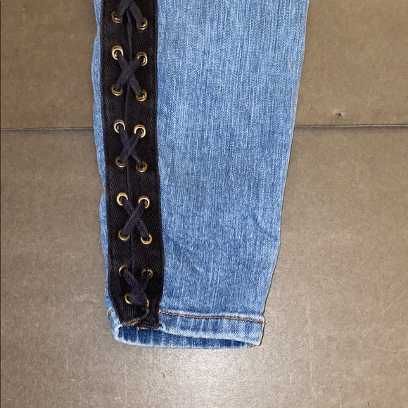 Sneak Peek Size 3 High Rise Black Blue Skinny Jeans - Picture 9 of 14